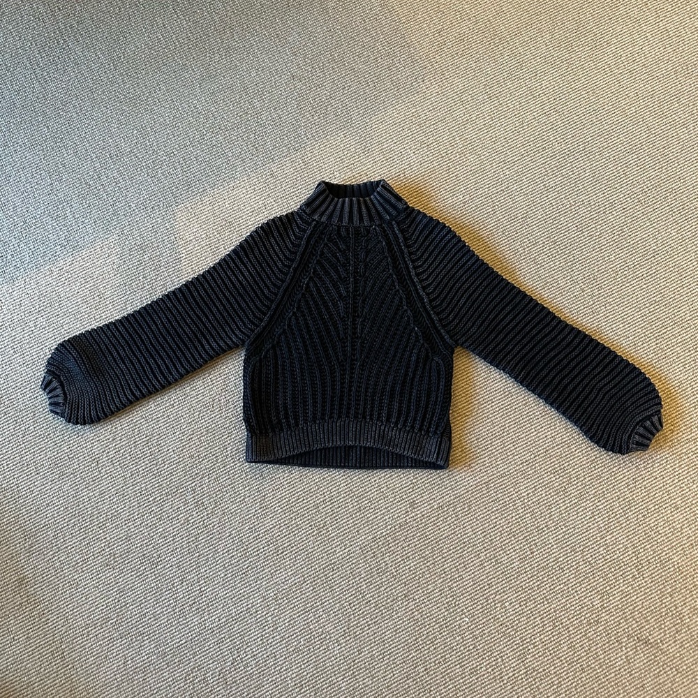 Free People black knit sweater size M